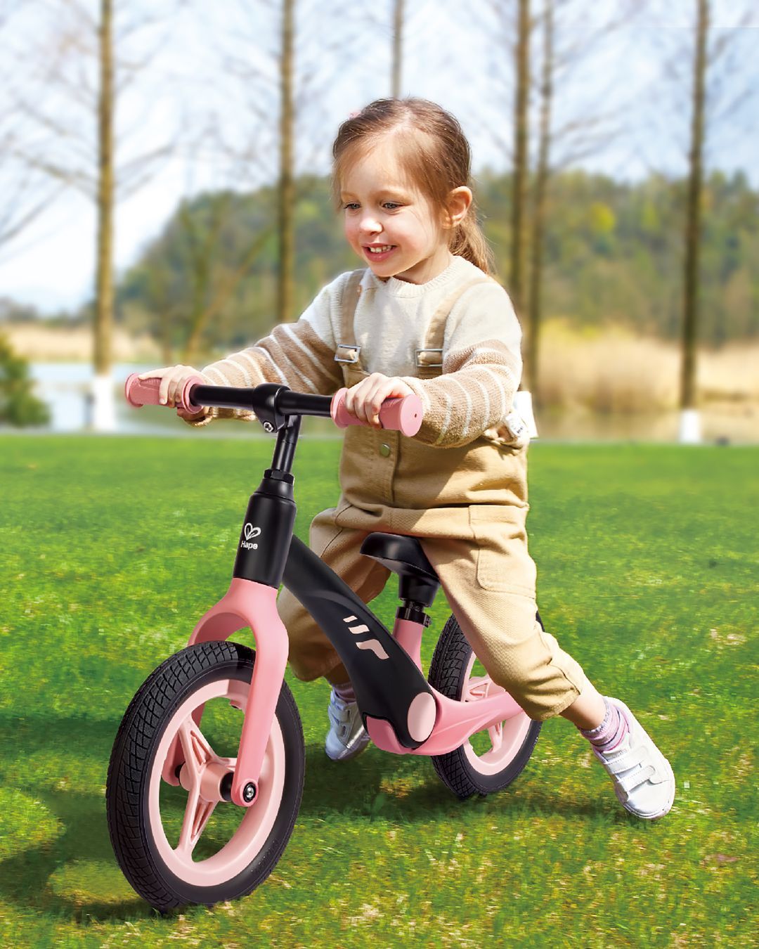 Купить Беговел "мой первый транспорт", розовый HAPE