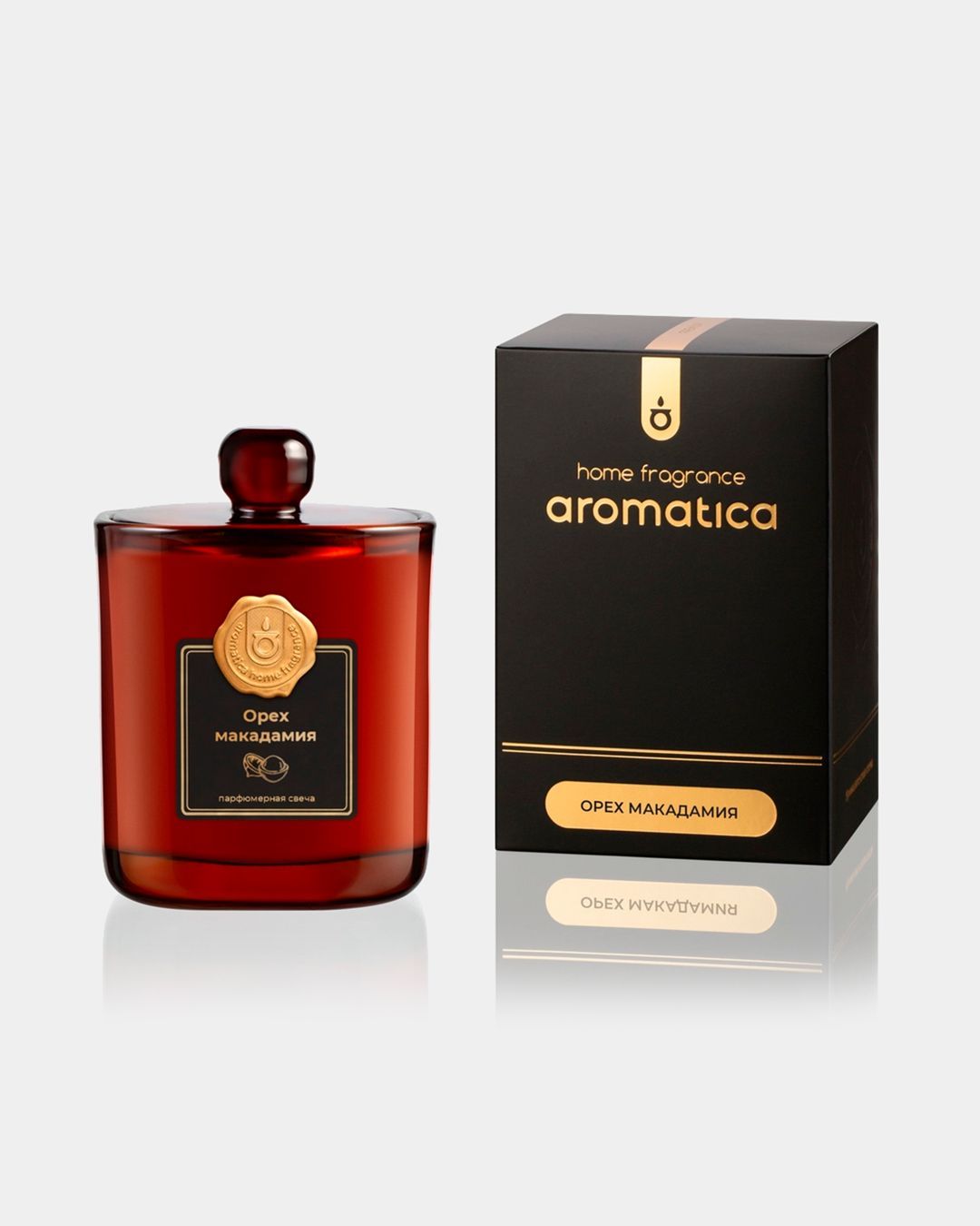 Купить Свеча в подароч. коробке орех макадамия AROMATICA