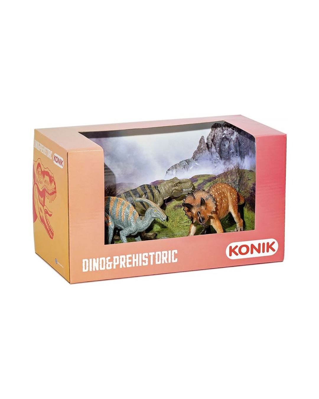 Купить Набор динозавров тираннозавр трицератопс KONIK