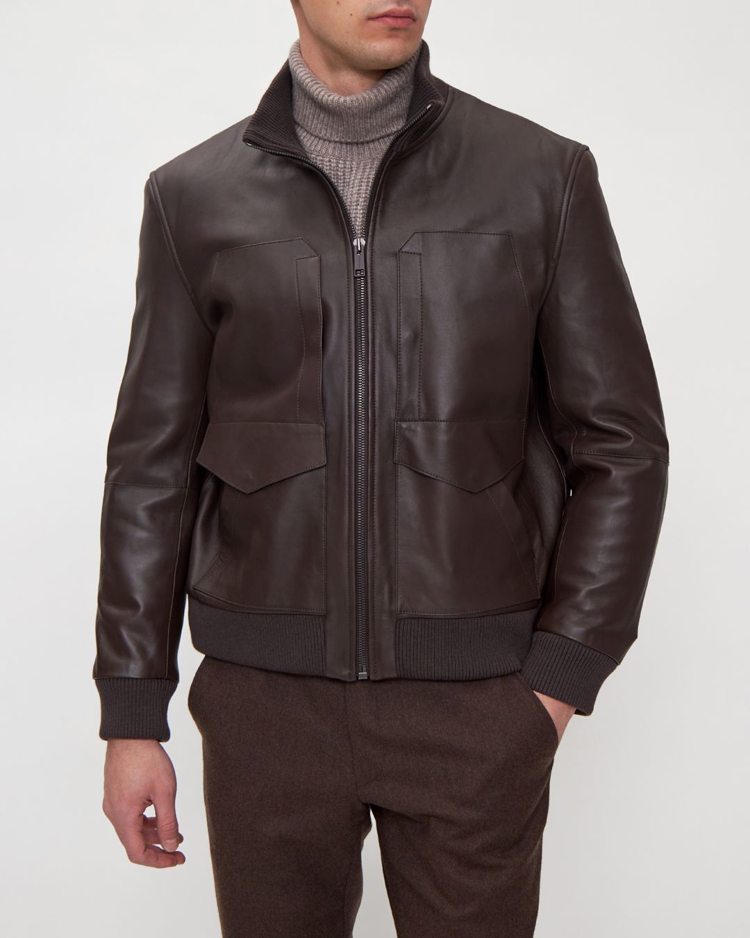 Купить Куртка кожаная YVES SALOMON