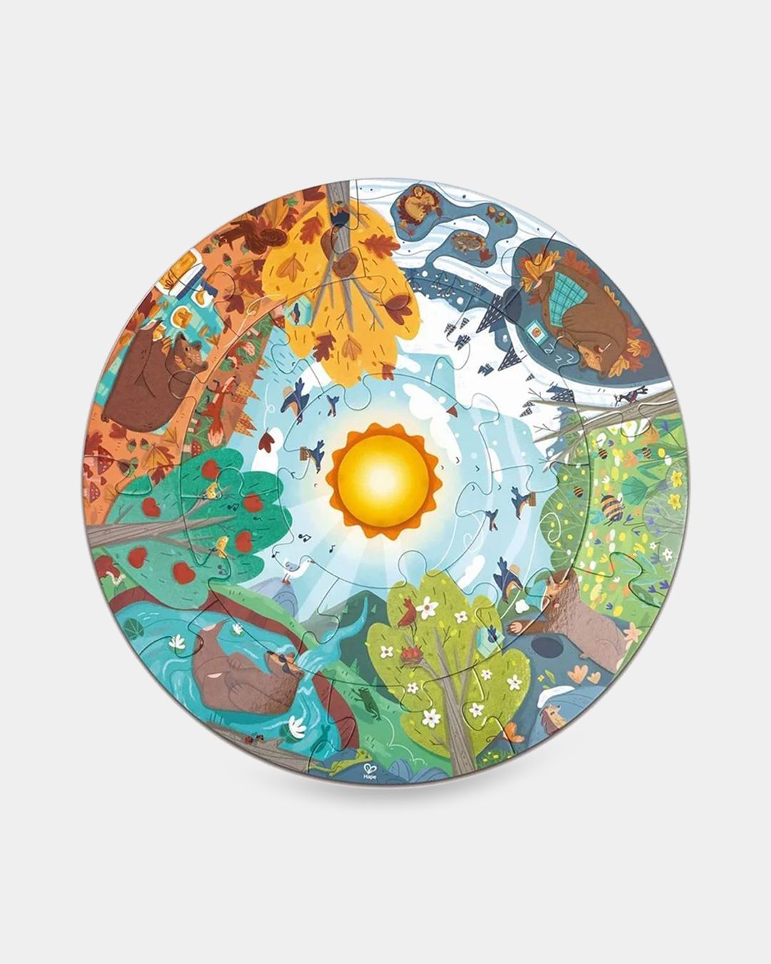 Купить Пазлы светящиеся четыре времени года серия умняш HAPE