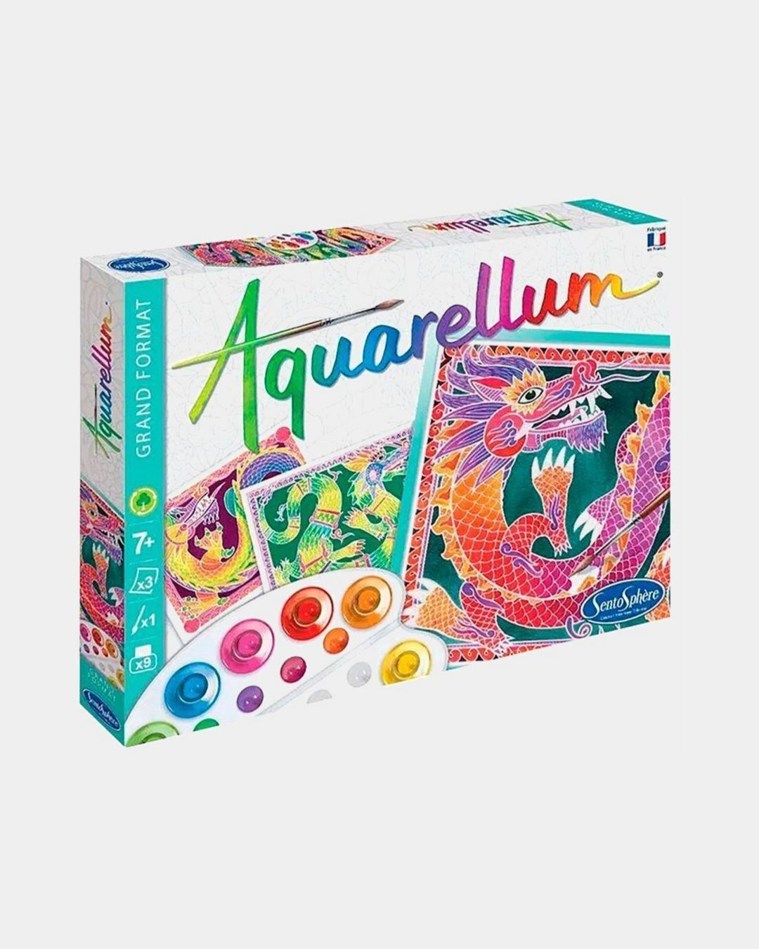 Купить Акварельная раскраска драконы SENTOSPHERE