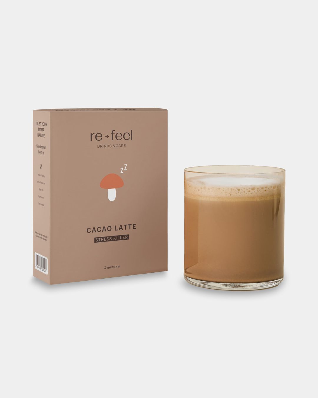 Купить Какао-латте с рейши и специями RE-FEEL