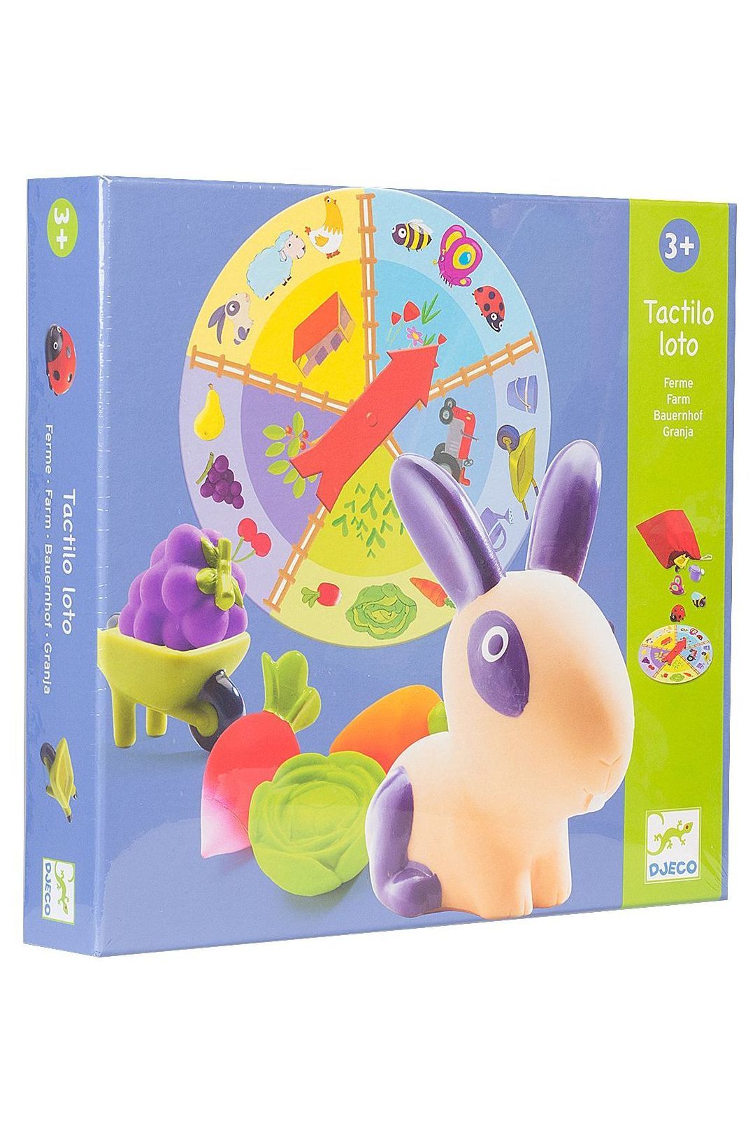 Купить Игра настольная серии тактильное лото ферма DJECO