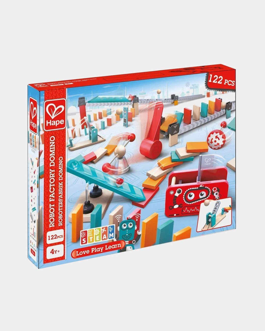 Купить Настольная игра падающее домино - фабрика роботов HAPE