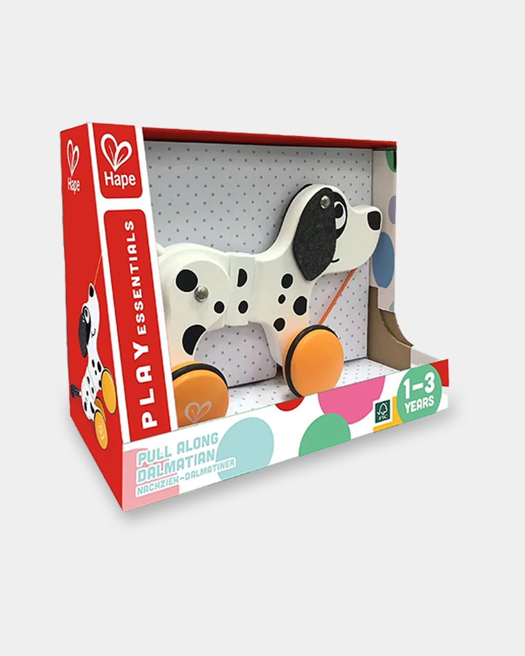 Купить Игрушка каталка на веревочке собачка HAPE