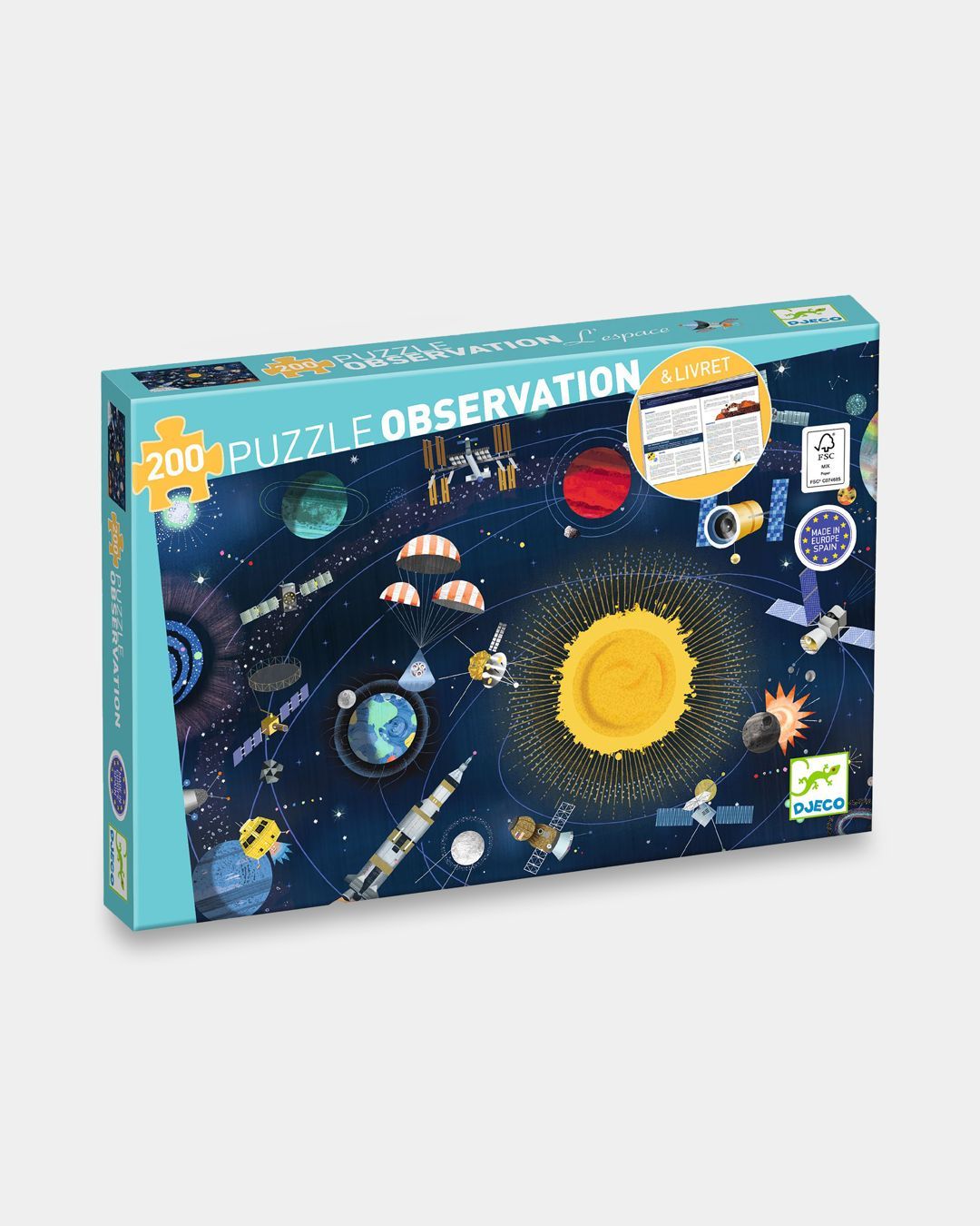 Купить Пазл серии observation puzzles космос 200 дет. DJECO