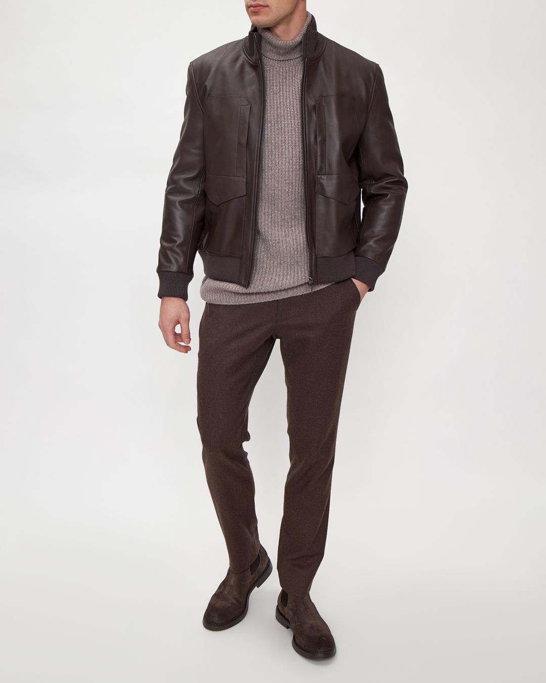 Купить Куртка кожаная YVES SALOMON