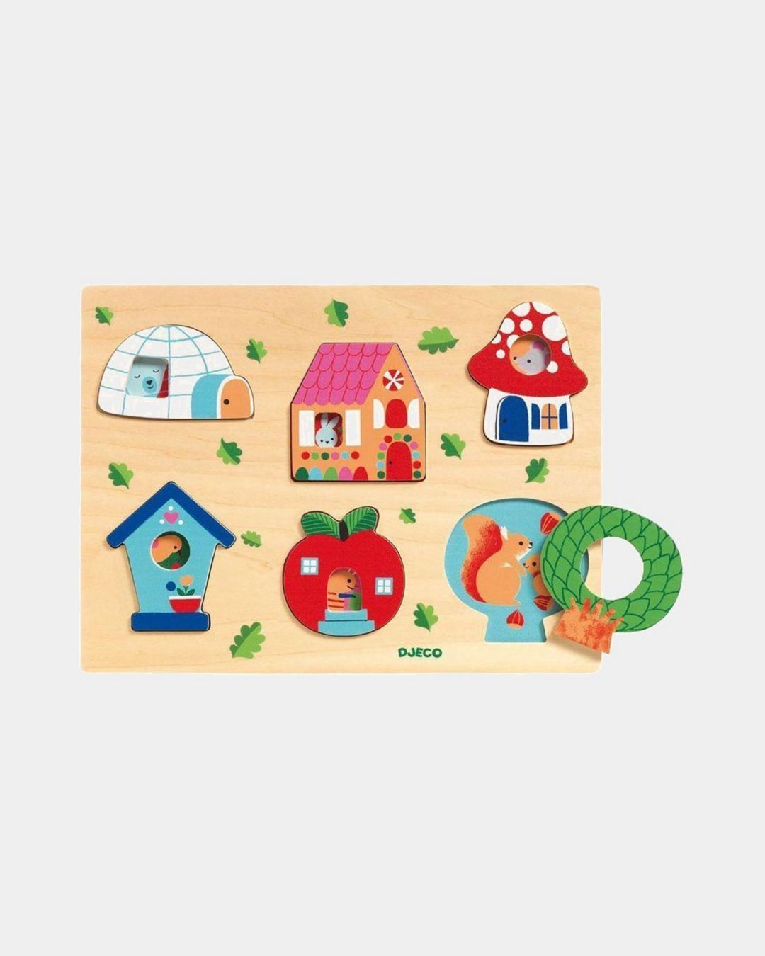 Купить Пазл-вкладка домики DJECO