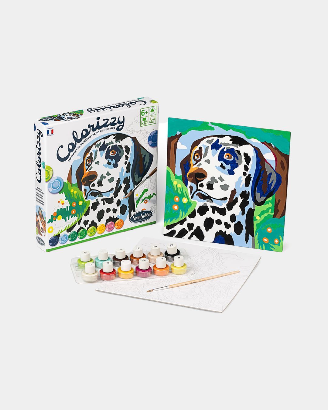 Купить Акриловая раскраска по цифрам собаки SENTOSPHERE