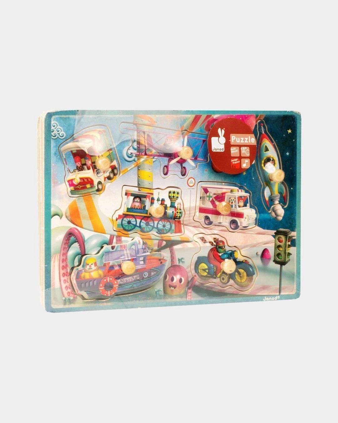 Купить Пазл-вкладыш космический транспорт JANOD