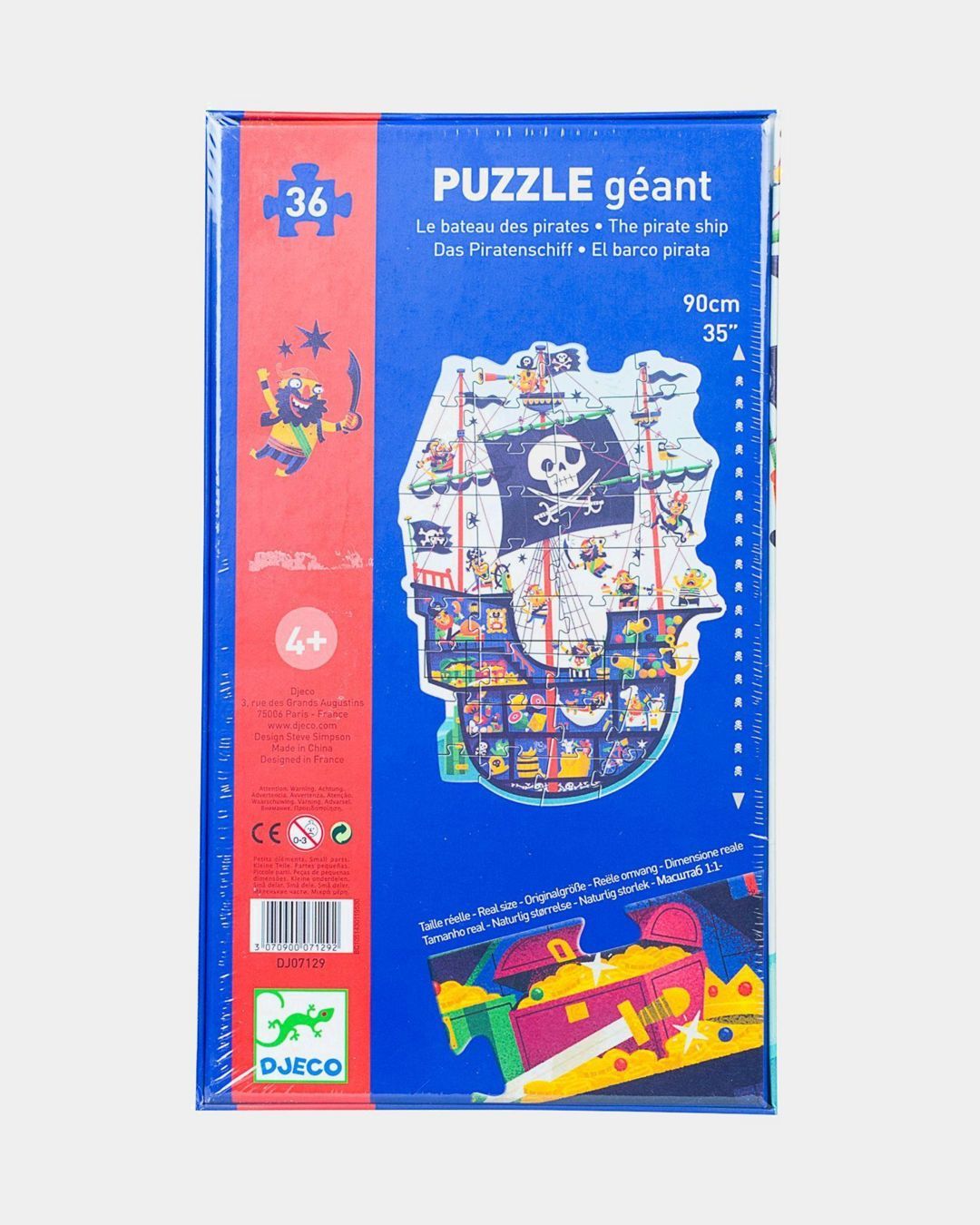 Купить Пазл гигант пиратский корабль DJECO