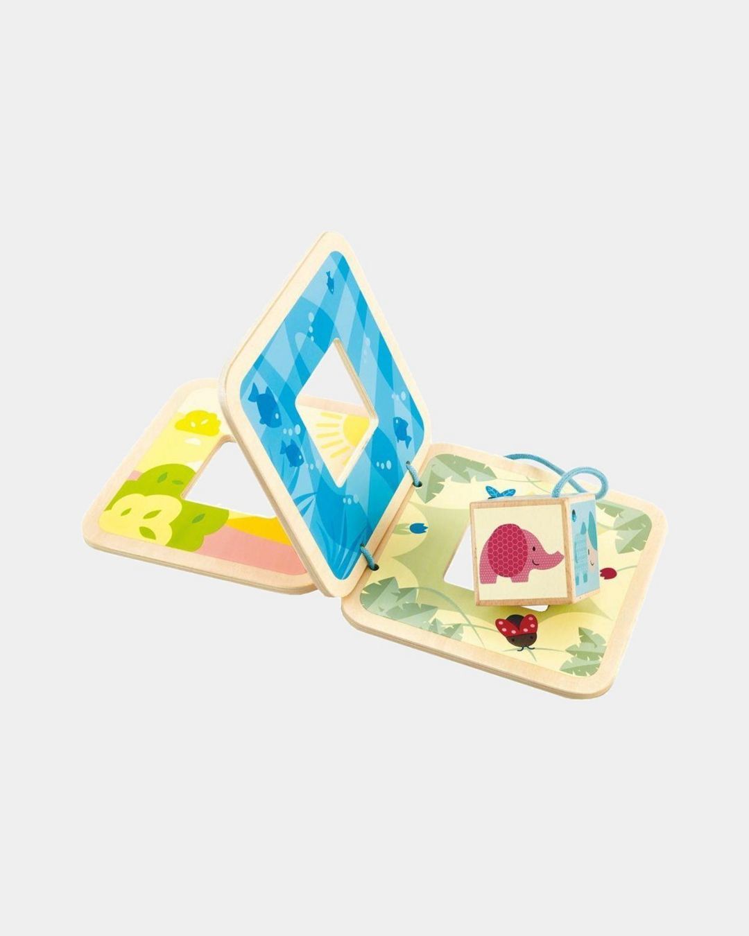 Купить Развивающая игрушка 2в1 книжка - головоломка HAPE