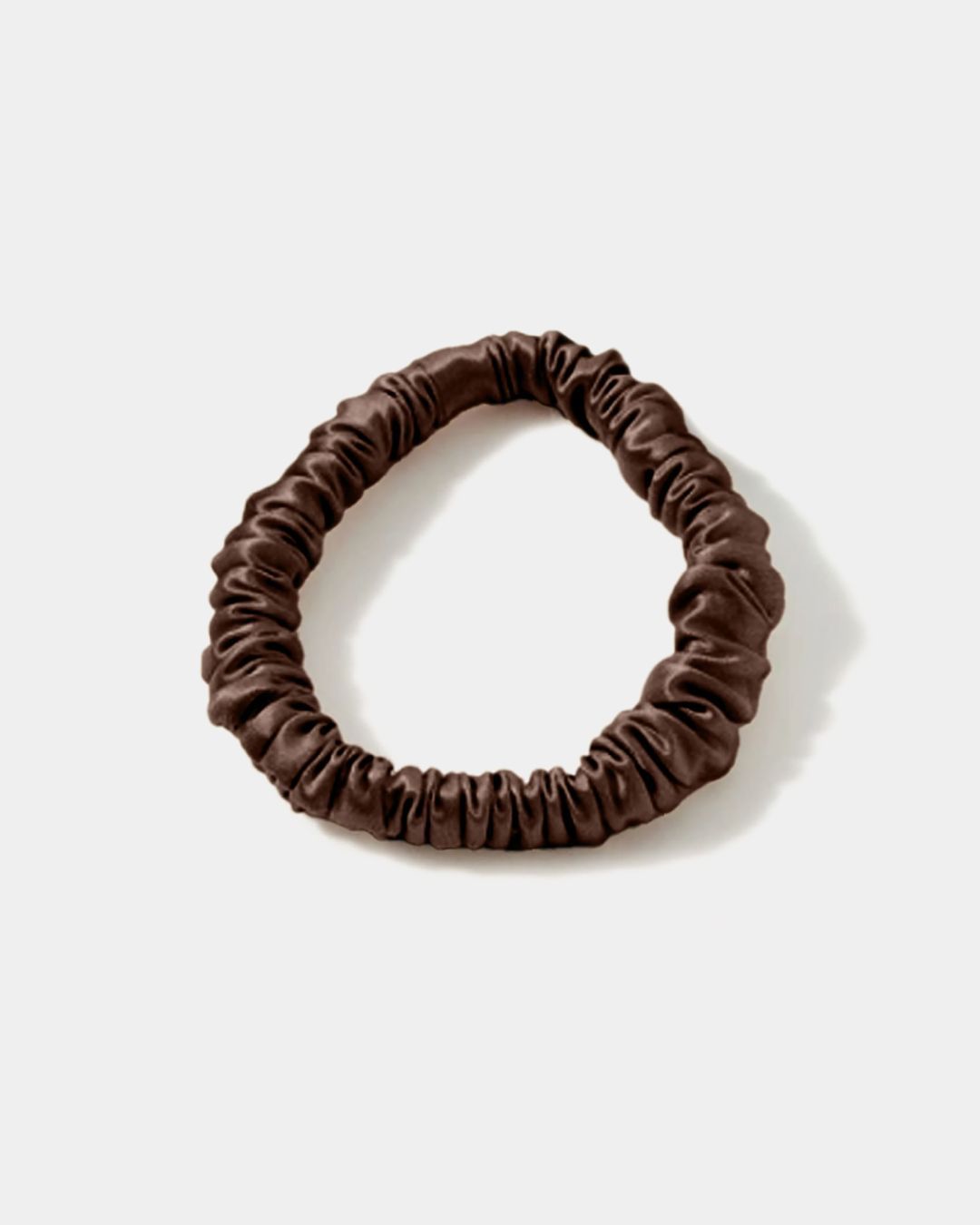 Купить Резинка узкая из шёлка арт5024 шоколад AYRIS SILK
