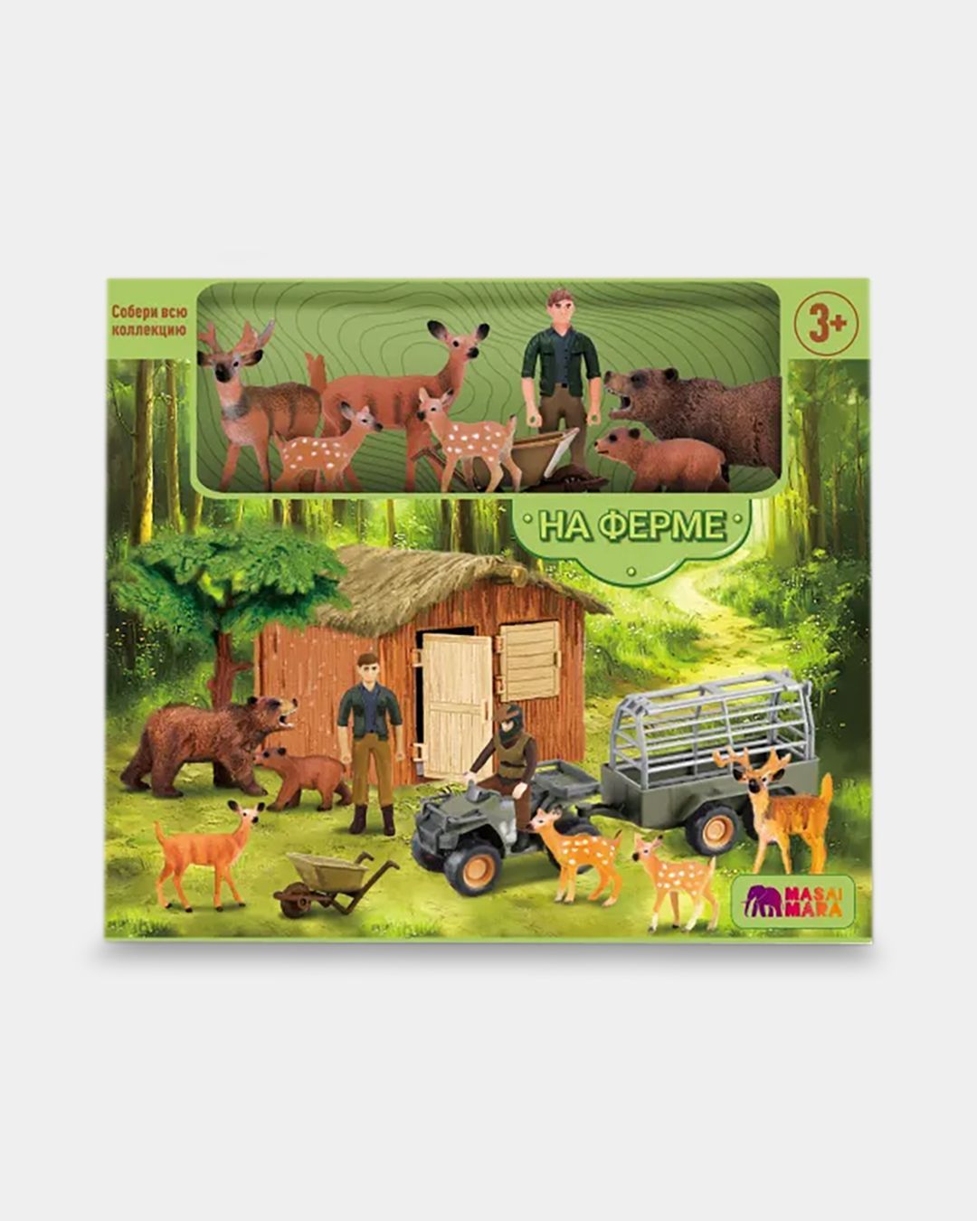 Купить Набор фигурок: ферма (олени медведи) MASAI MARA
