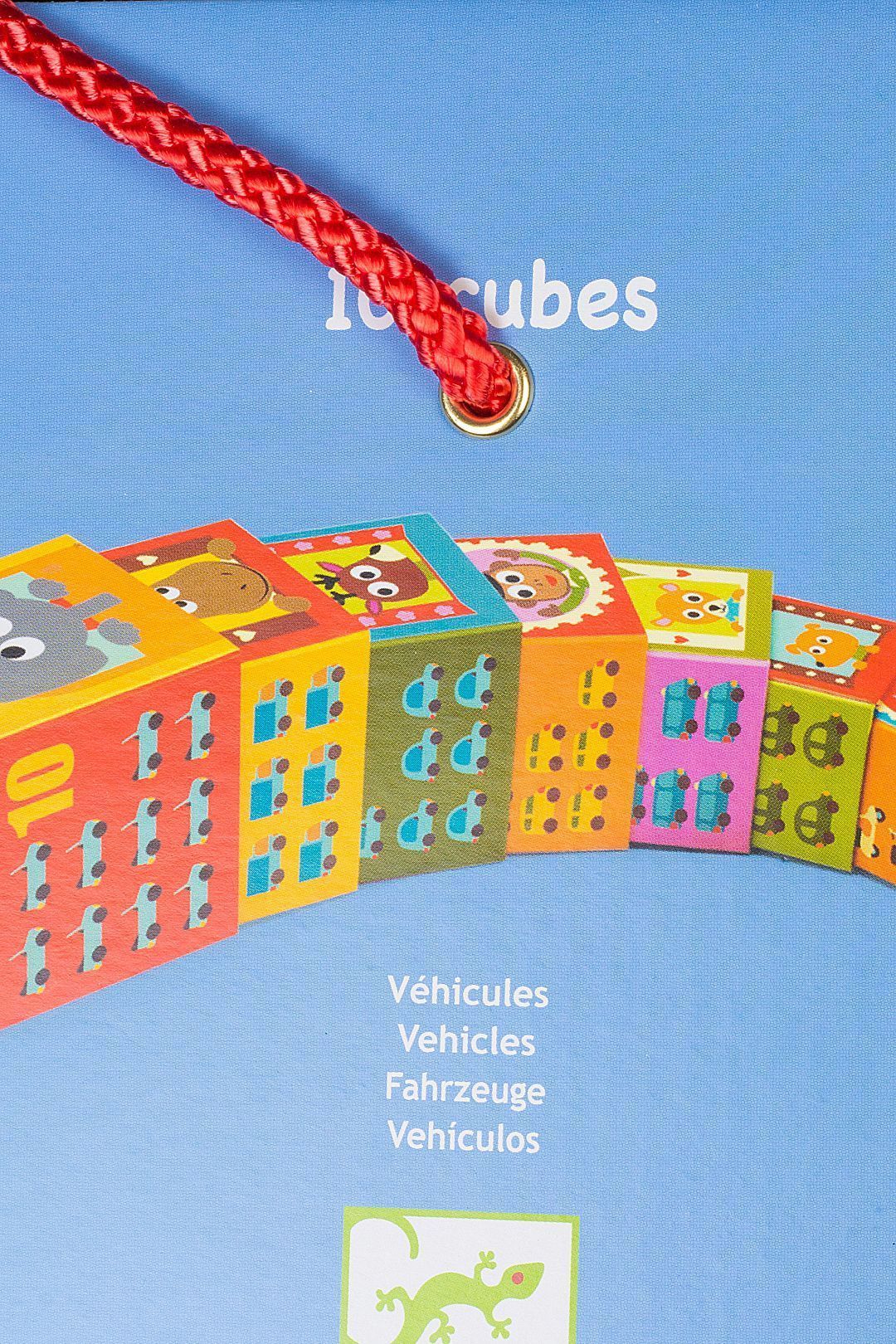 Купить Кубики-пирамида машины DJECO