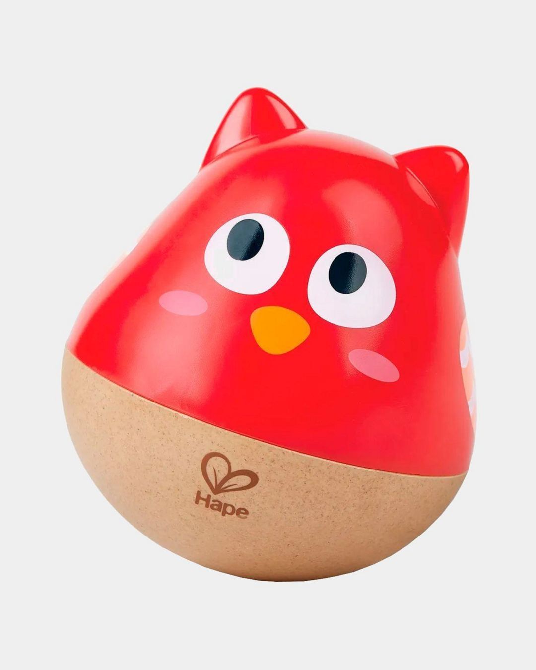 Купить Музыкальная игрушка - неваляшка совенок красный HAPE