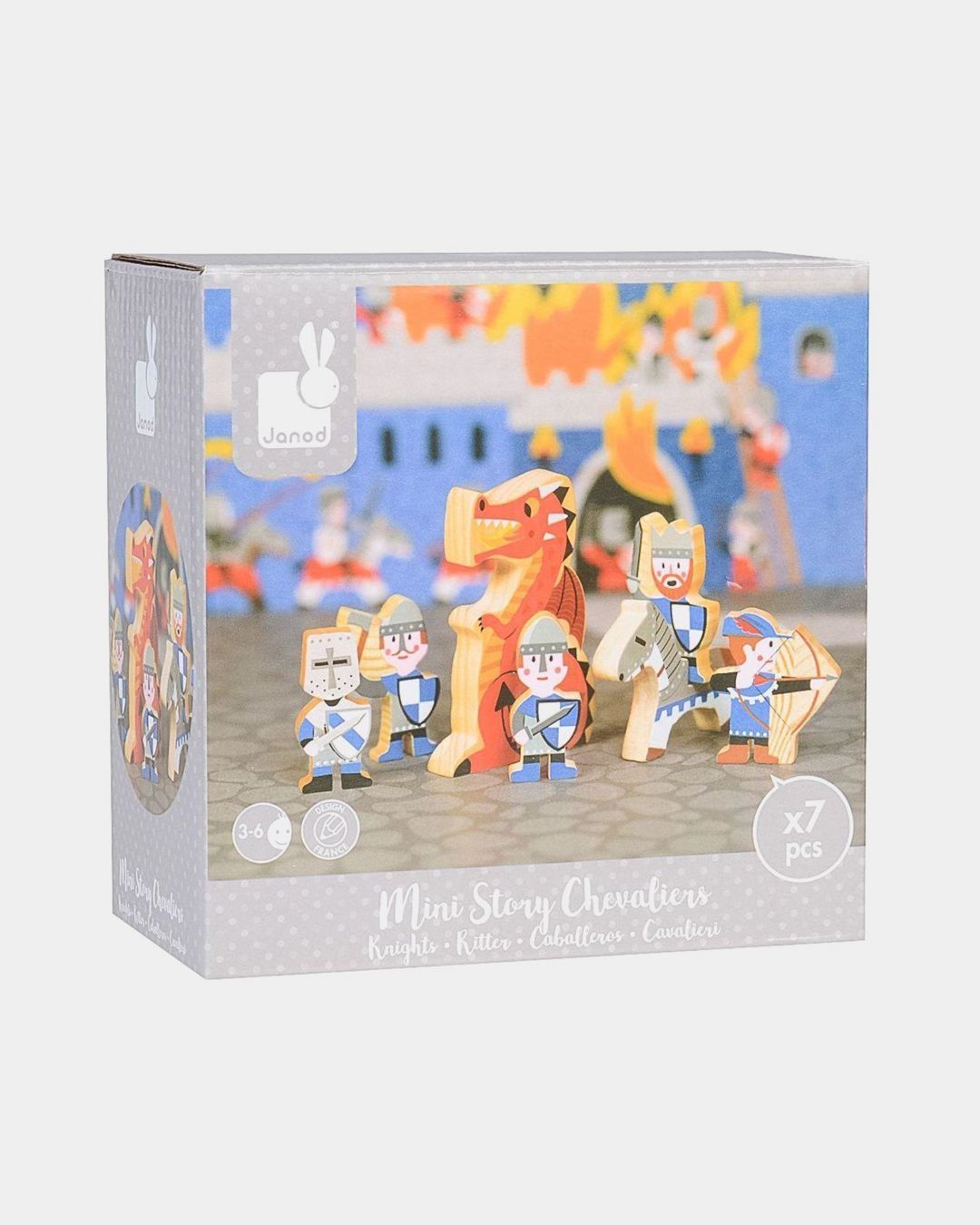 Купить Набор деревянных фигурок рыцари JANOD