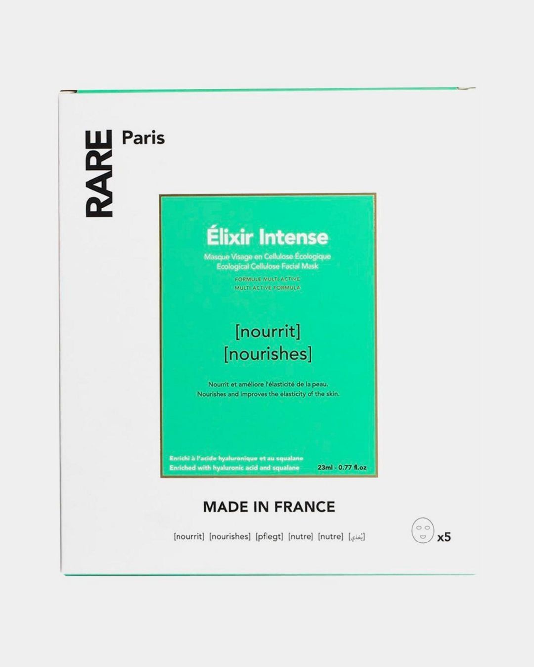 Купить Питательная тканевая маска для лица elixir intense RARE PARIS