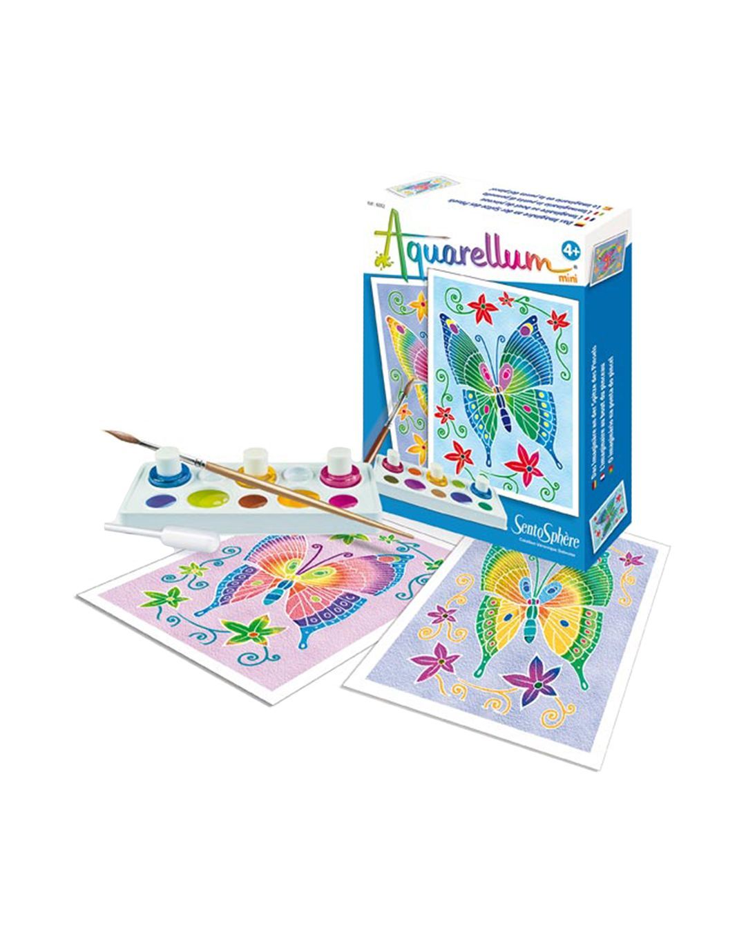 Купить Акварельная раскраска бабочки мини SENTOSPHERE