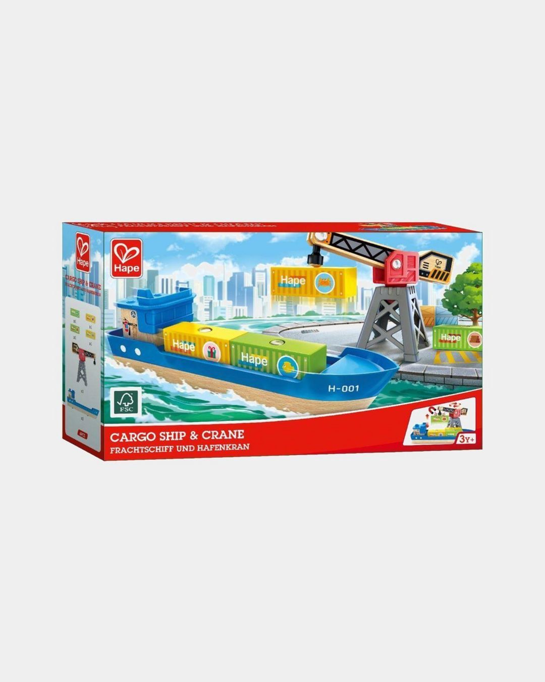 Купить Игровой набор грузовой корабль и подъемный кран HAPE