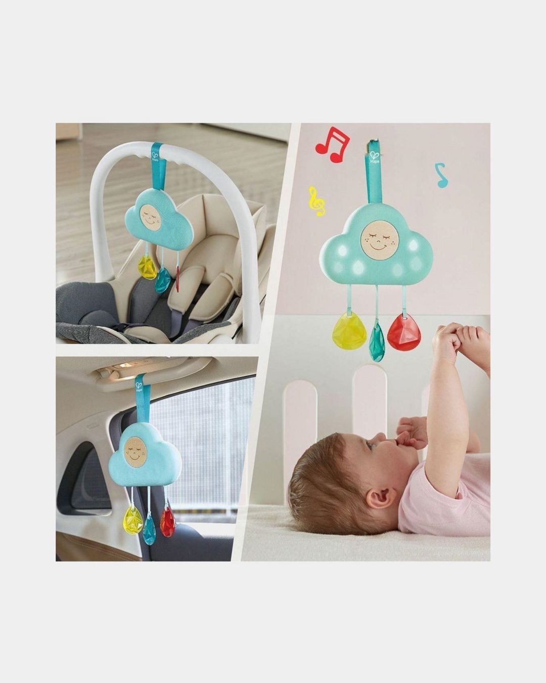 Купить Подвесная погремушка музыкальное облако HAPE