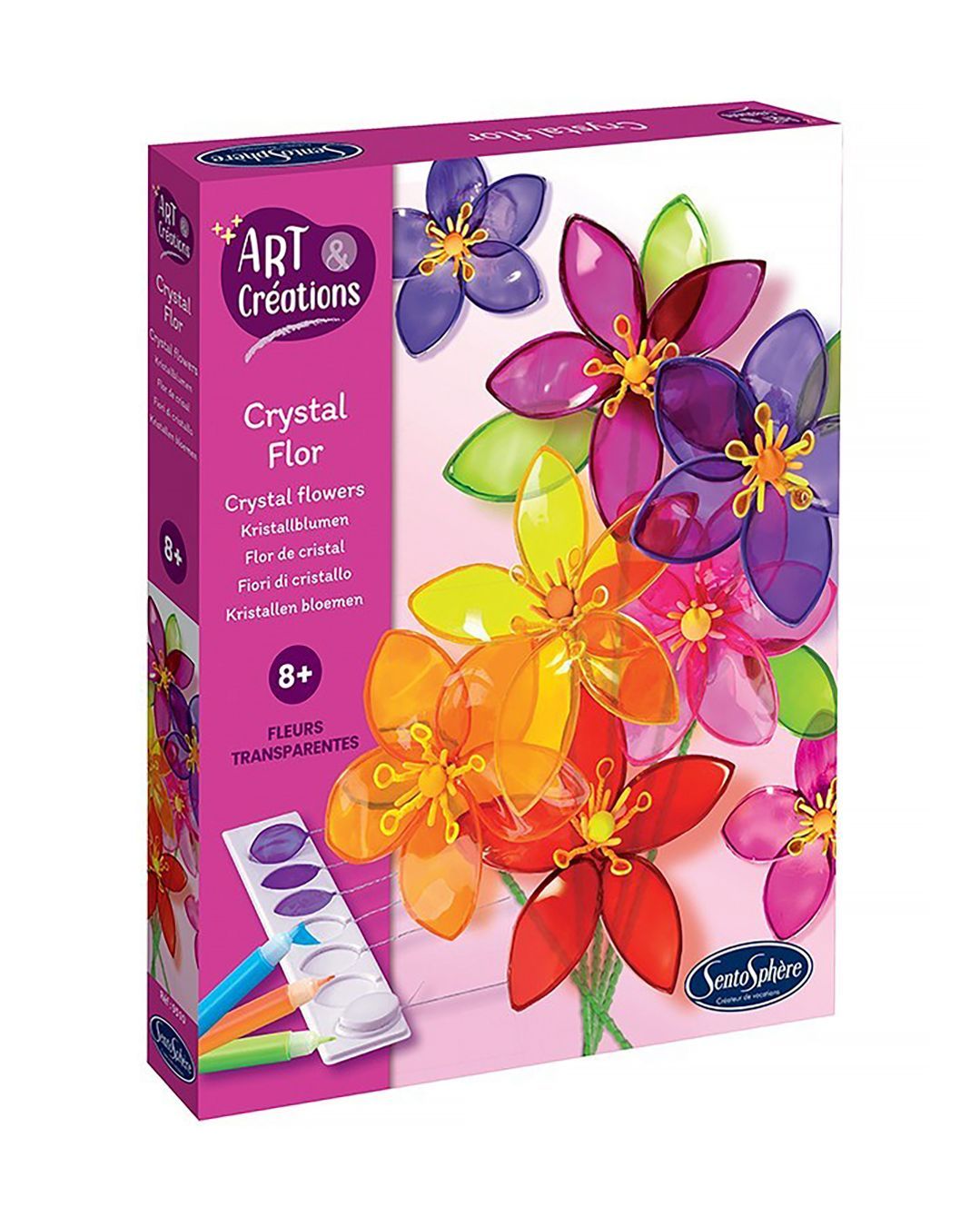 Купить Набор для детского творчества витражные цветы SENTOSPHERE