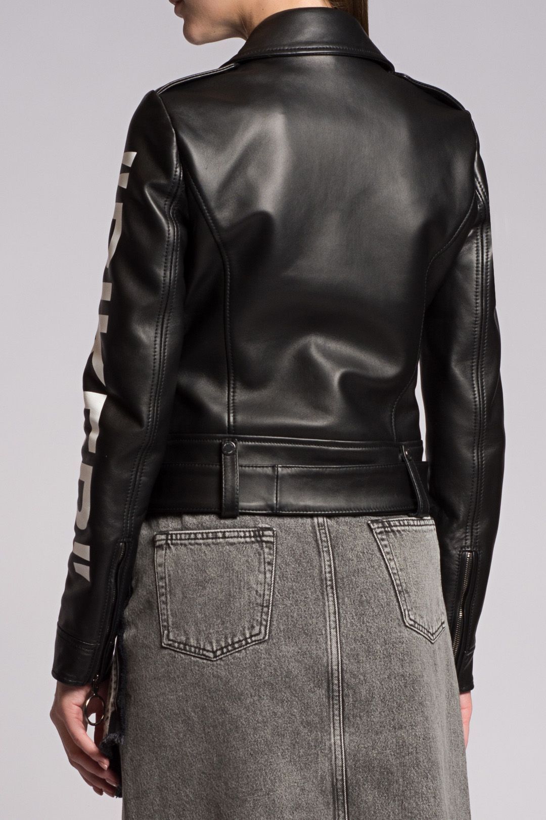 Купить Куртка кожаная OFF WHITE