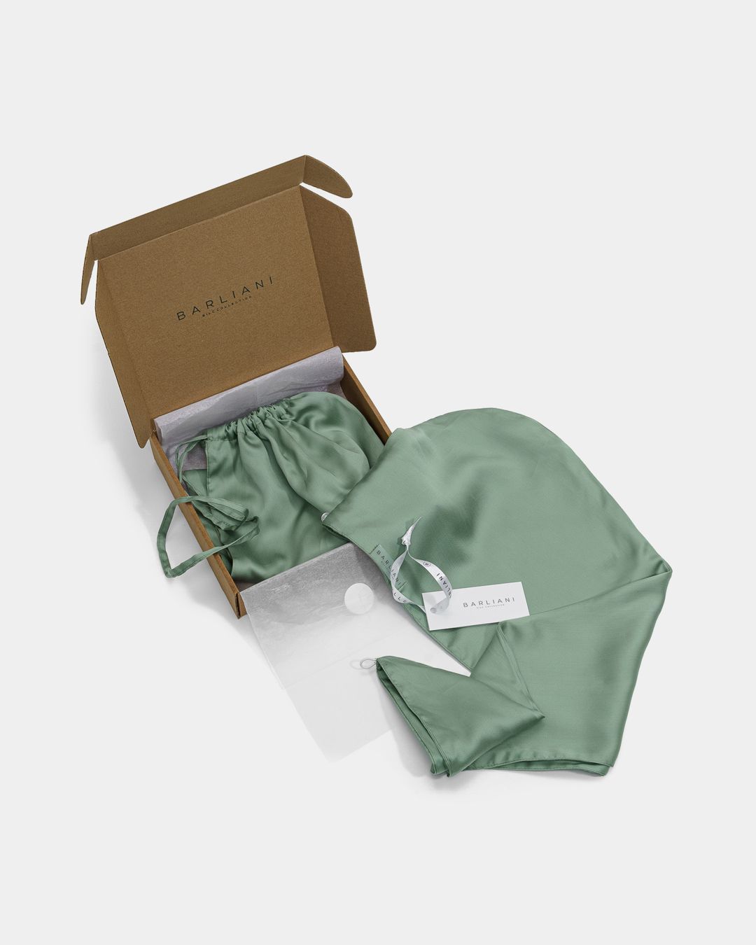 Купить Полотенце-тюрбан для сушки волос цв. зеленый Barliani