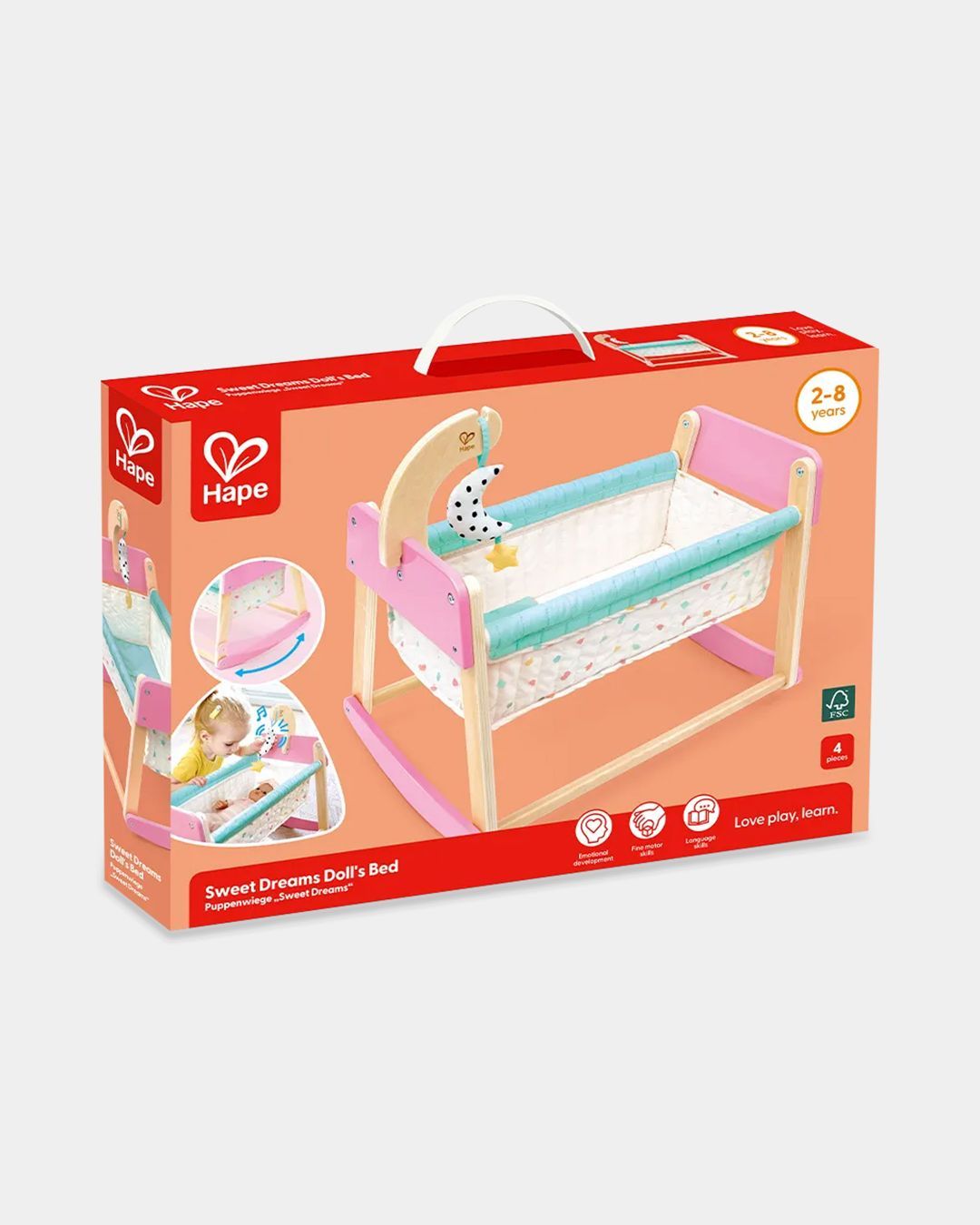 Купить Люлька для куклы "играем вместе" HAPE