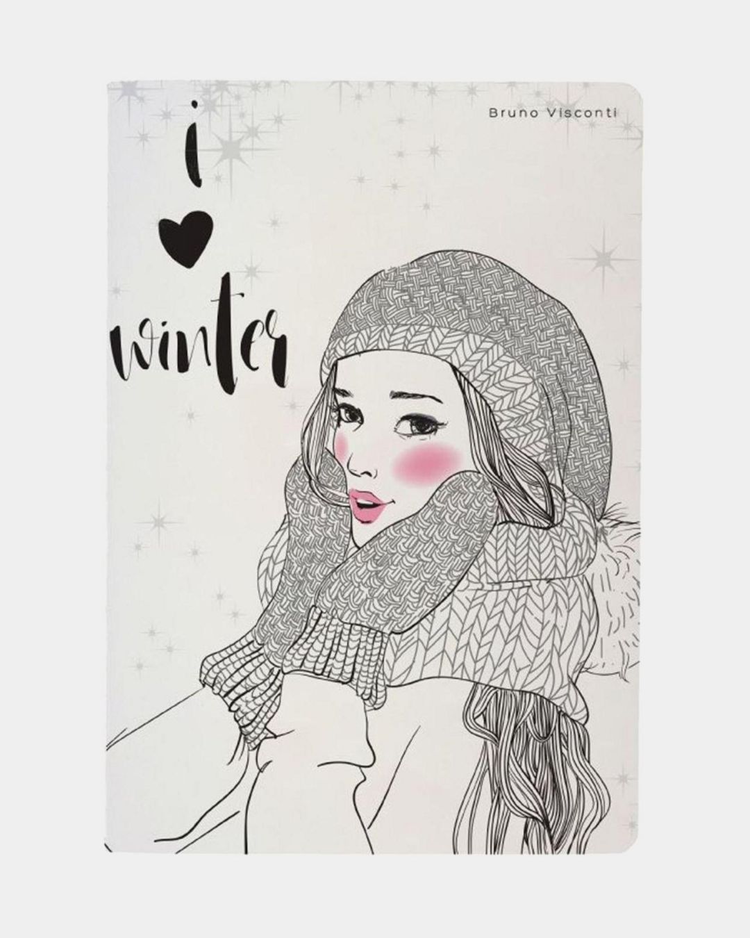 Купить Тетрадь 40л. (клетка) bv "i love winter" BRUNO VISCONTI