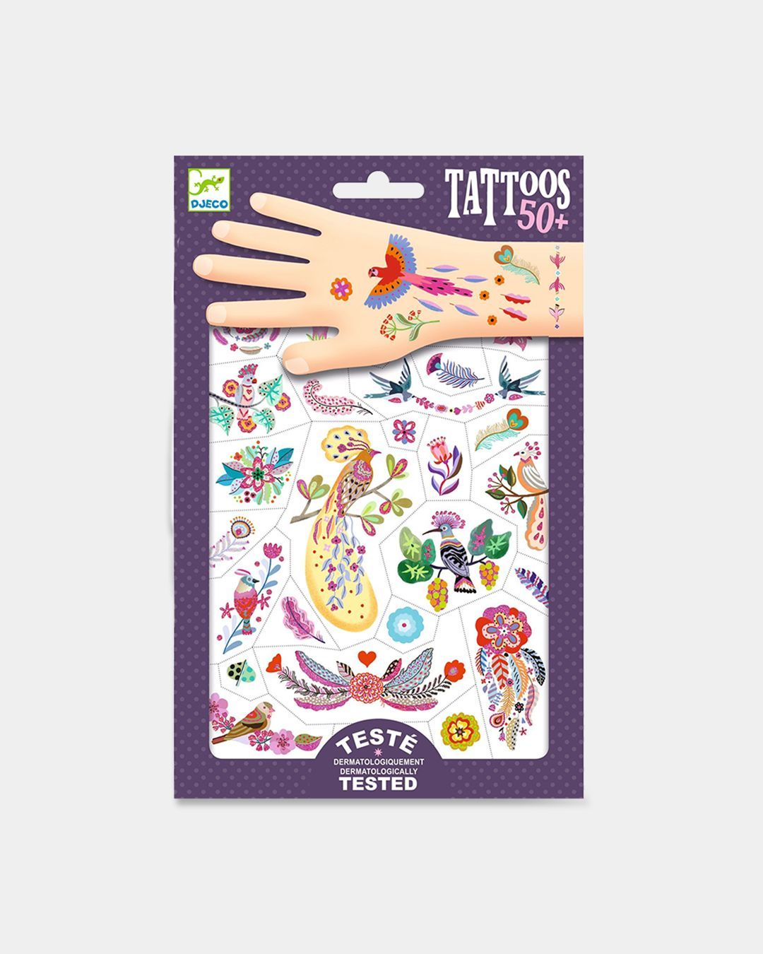 Купить Татуировки яркие птицы DJECO
