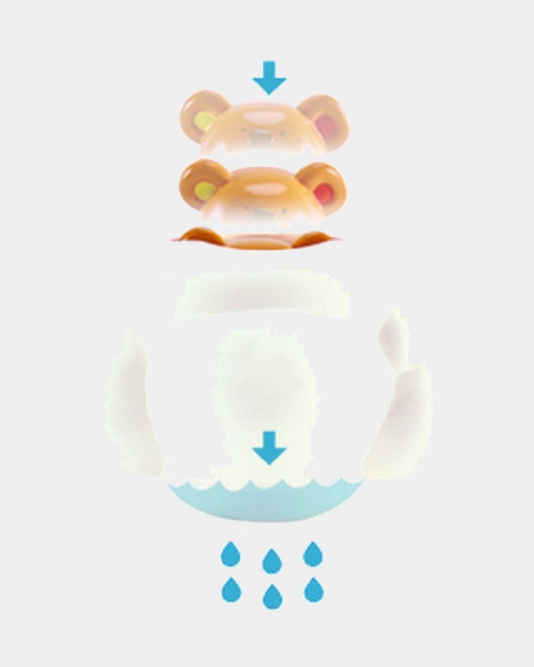 Купить Игрушка для купания всплывающий тедди HAPE