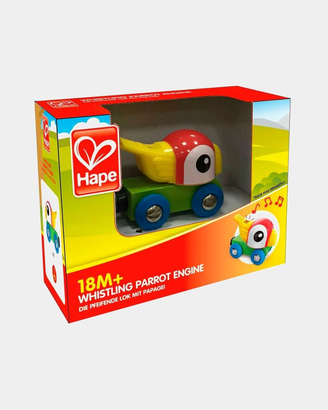 Купить Каталка свистящий попугайчик HAPE