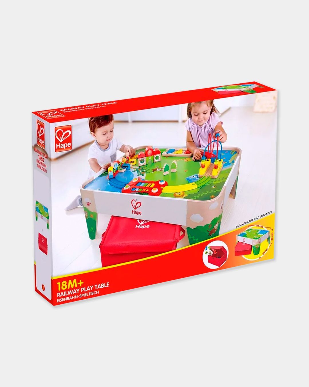 Купить Игровой стол для ж/д с коробкой для хранения HAPE