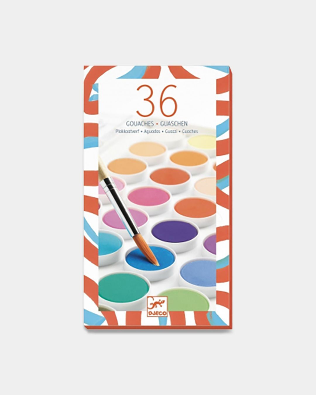 Купить Краски гуашь набор 36 цветов DJECO