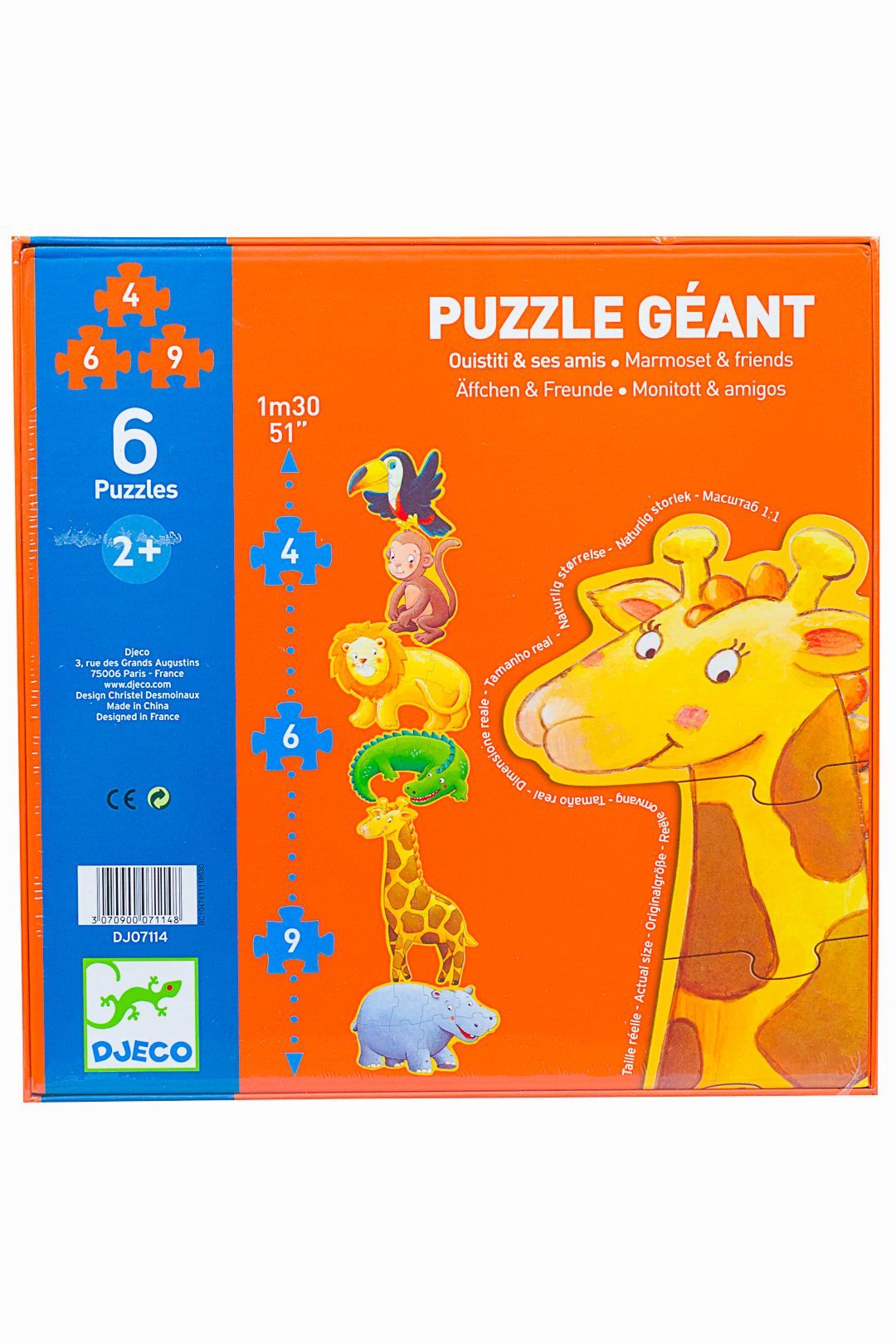 Купить Пазл обезьянка и друзья DJECO