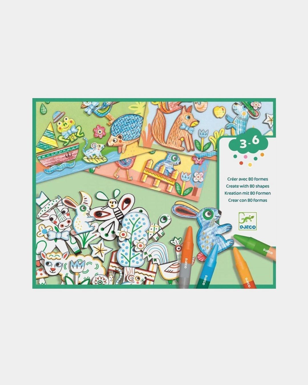 Купить Набор для творчества животные DJECO