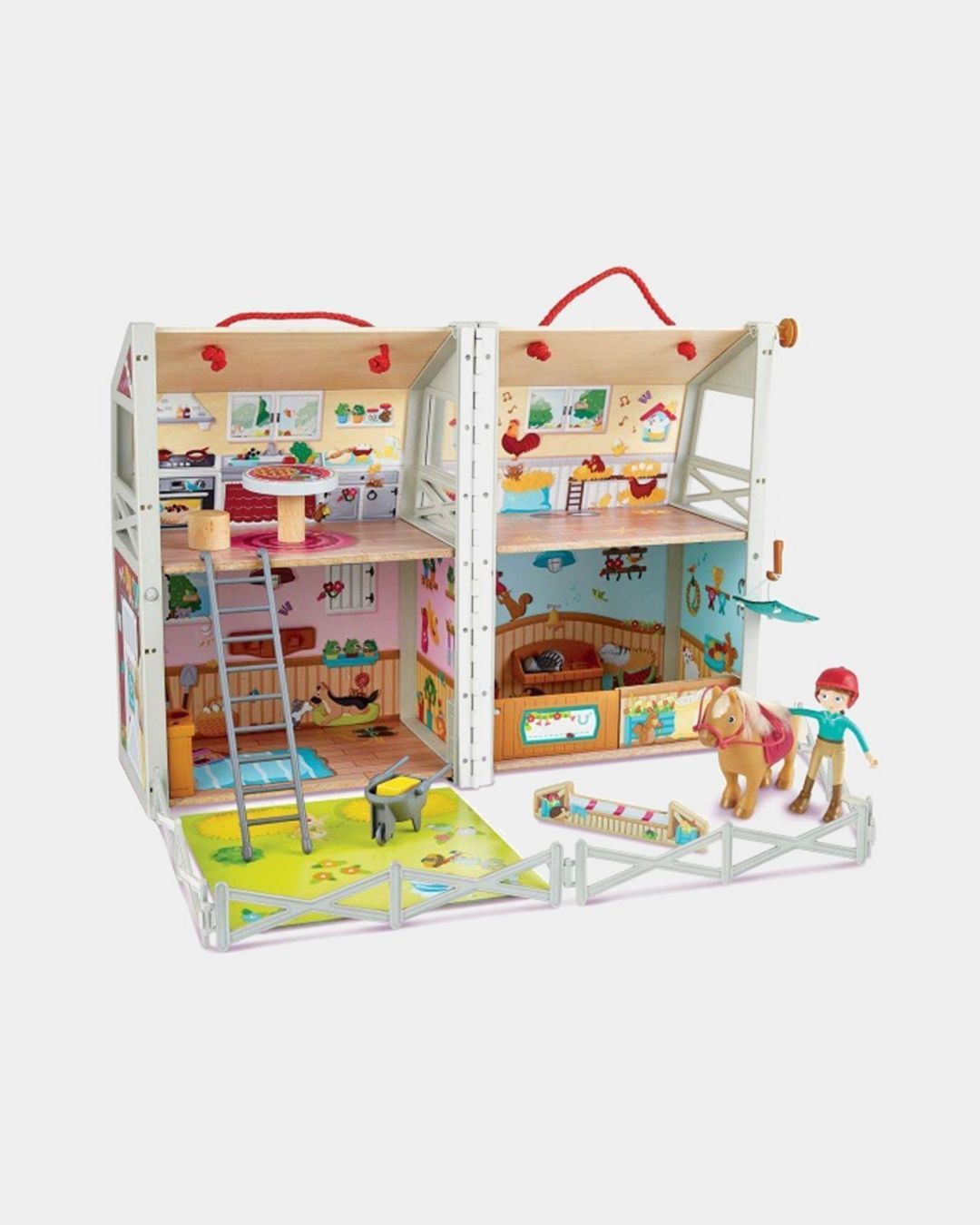 Купить Кукольный домик моя любимая ферма 25 пред 1 кукла HAPE
