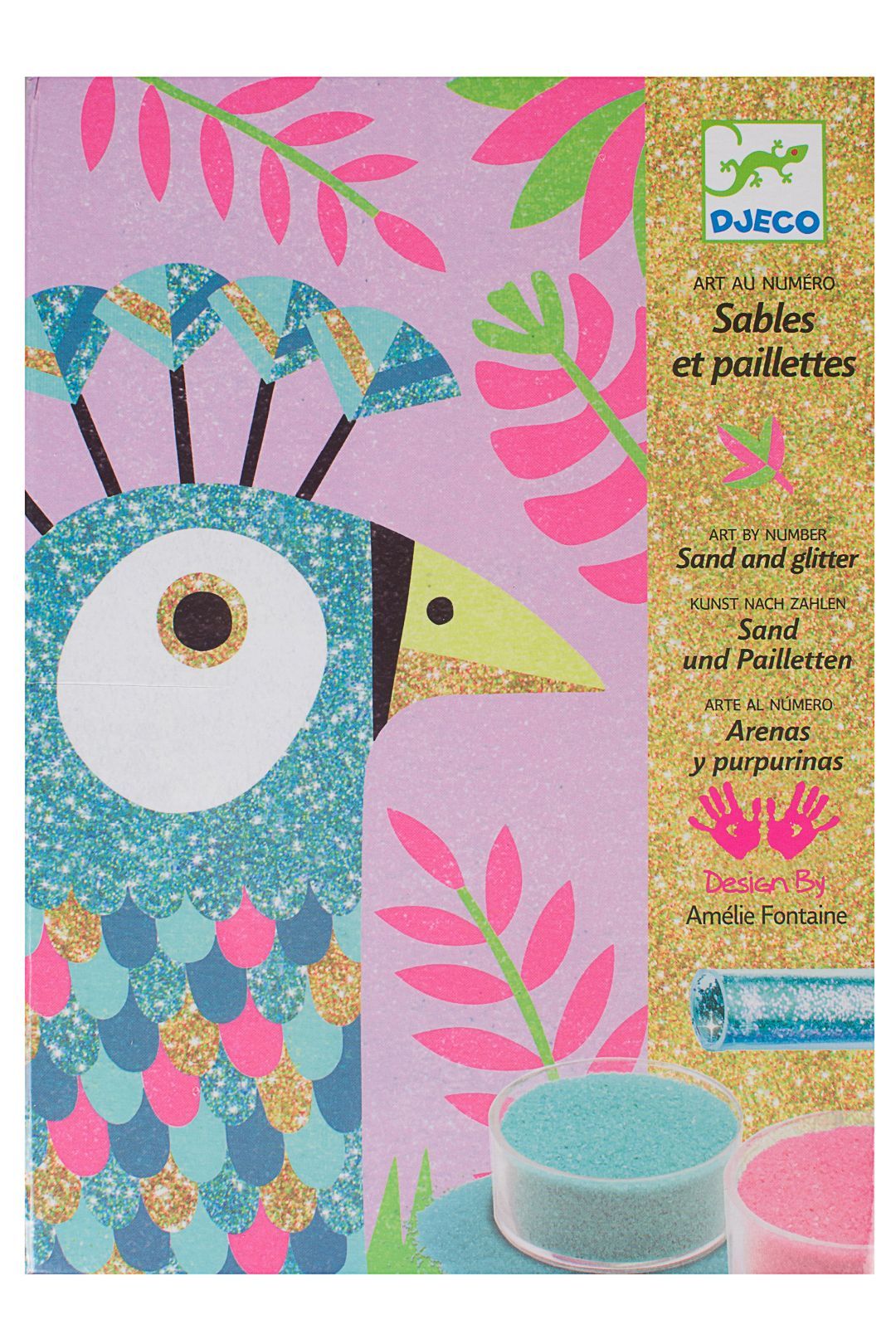 Купить Набор цветного песка прекрасные птицы DJECO