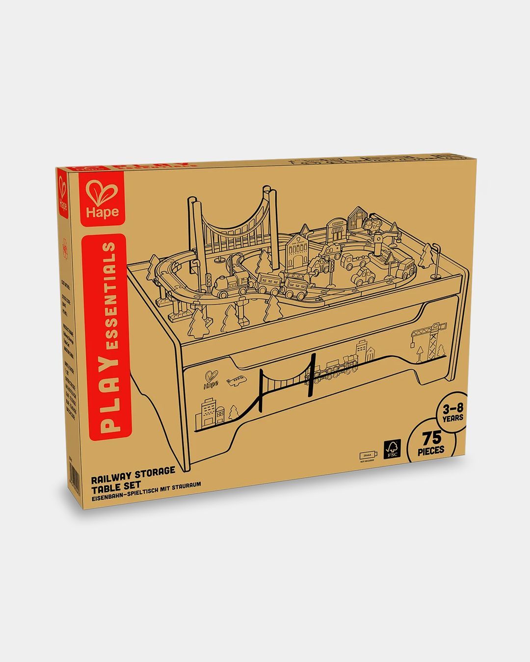 Купить Набор железная дорога со столом для хранения HAPE