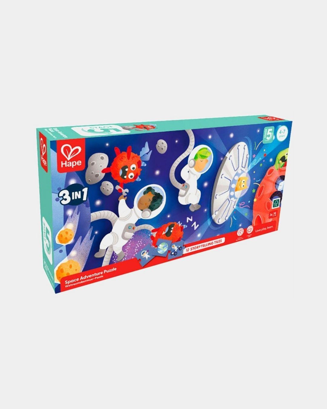 Купить Пазл космические приключения 4в1 156 элементов HAPE