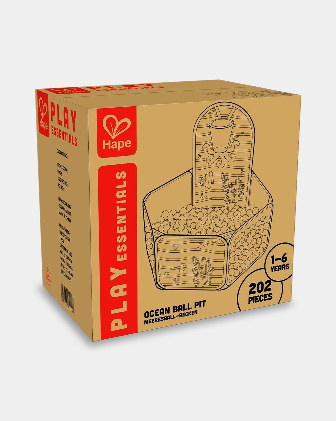 Купить Детский сухой бассейн "океан" с шариками HAPE