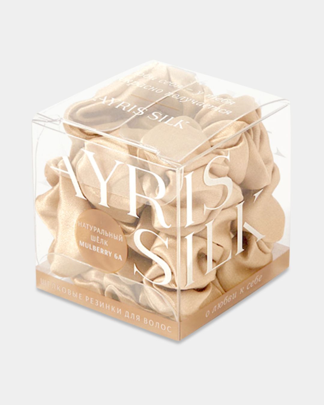 Купить Резинки средние из шёлка набор арт 5008 бежевый AYRIS SILK