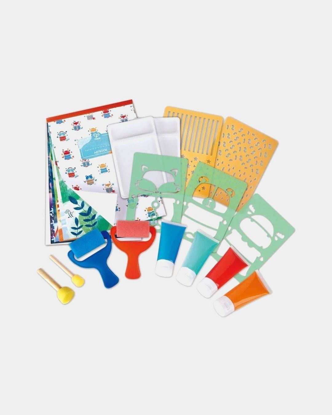 Купить Набор для рисования губкой валиками по трафаретам HAPE