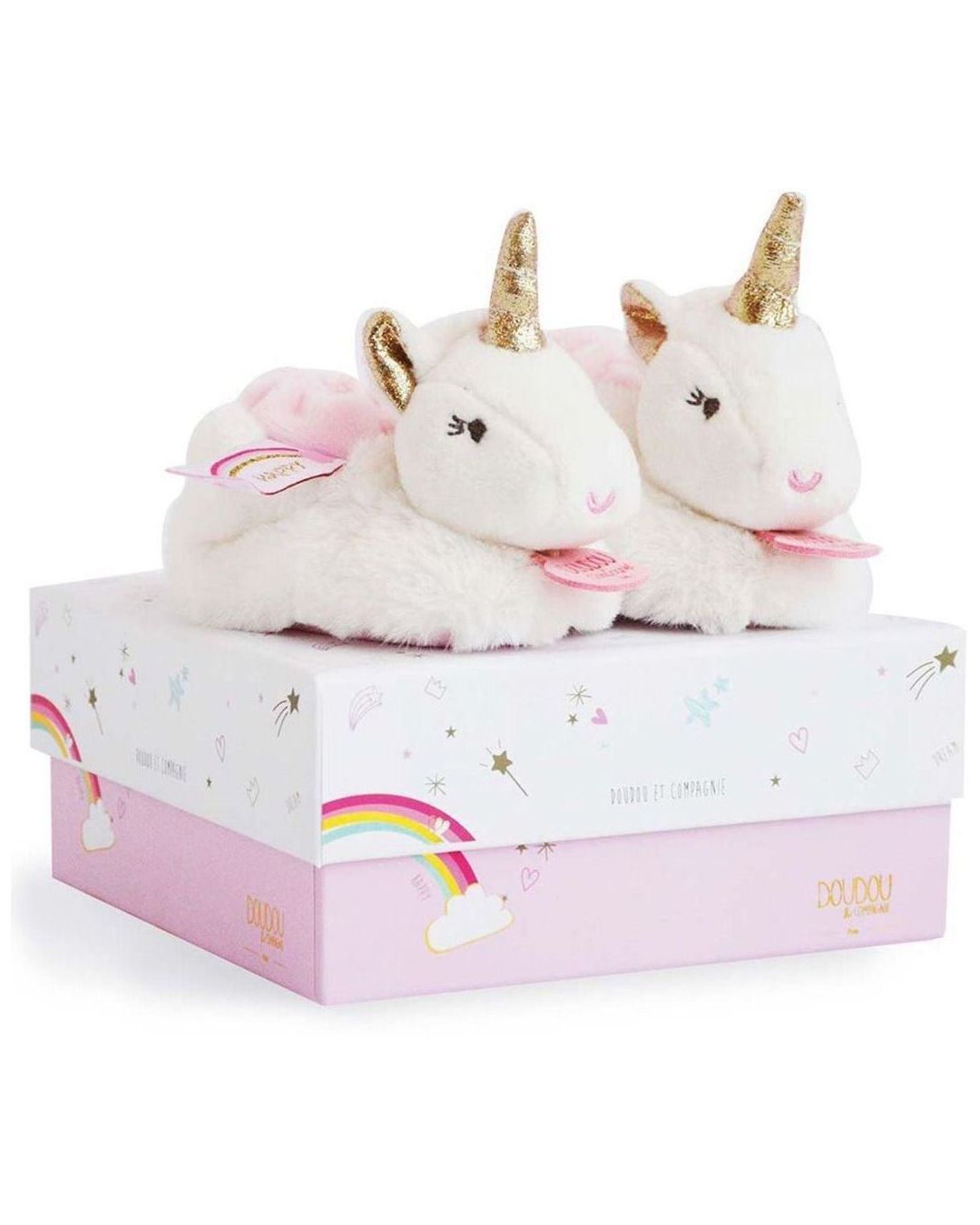 Купить Игрушка-погремушка в форме пинетки единорог DOU DOU ET COMPAGNIE
