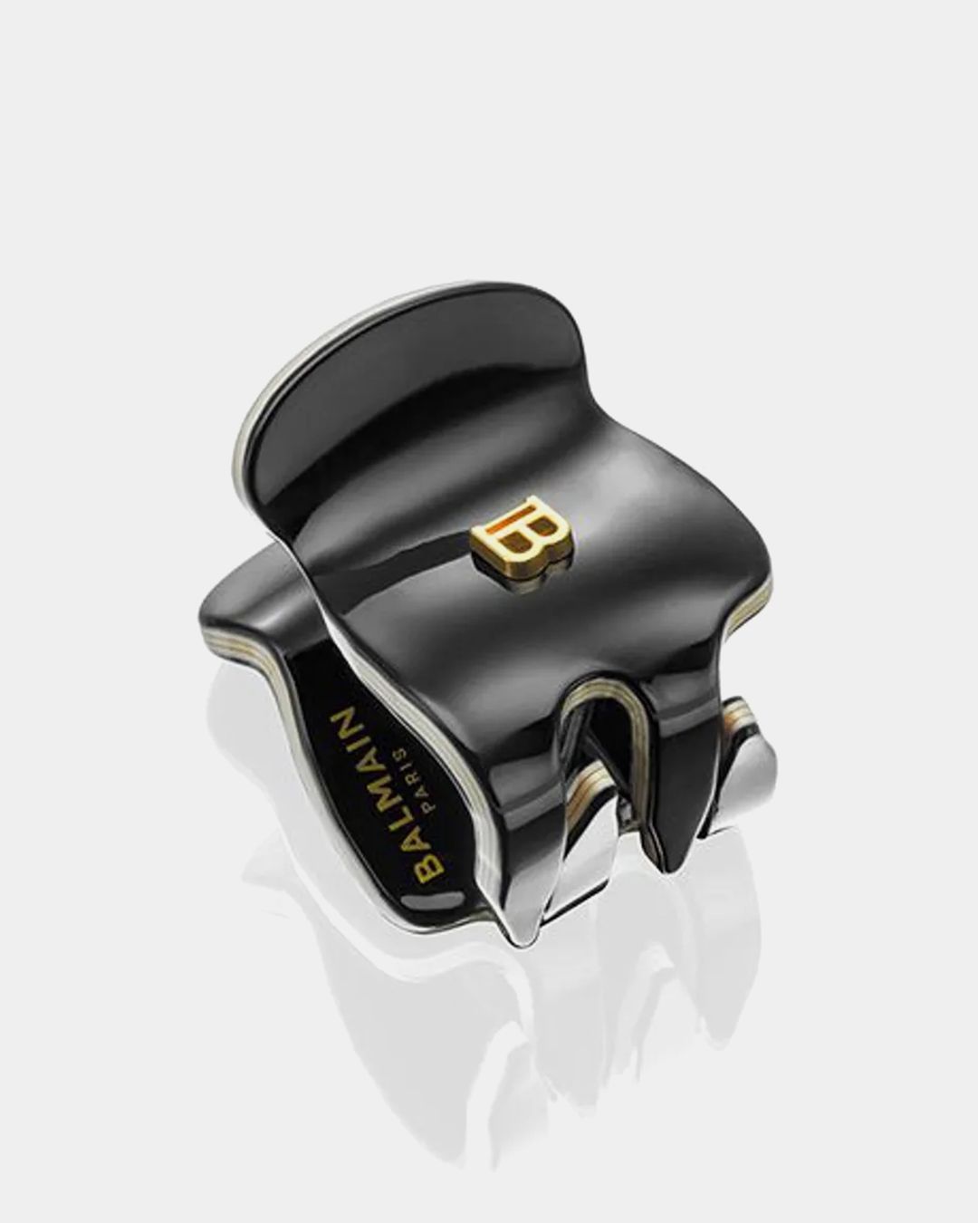 Купить Заколка-краб черно-белый  размер xs BALMAIN