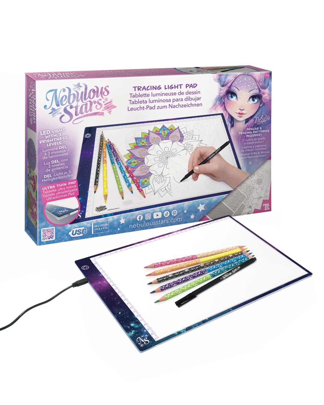 Купить Детский световой планшет для рисования NEBULOUS STARS