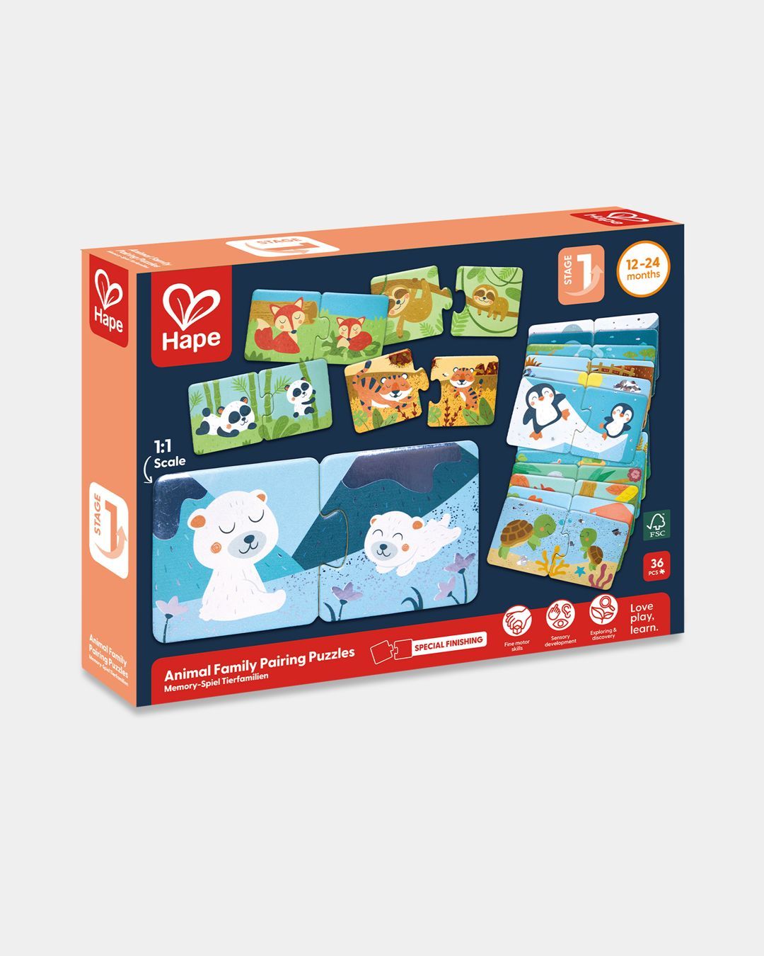 Купить Игрушка развивающая пазл найди пару HAPE