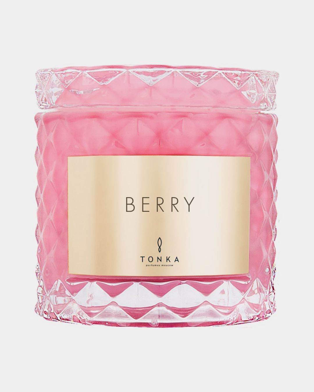 Купить Свеча берри  стакан розовый глосс( тубус) TONKA
